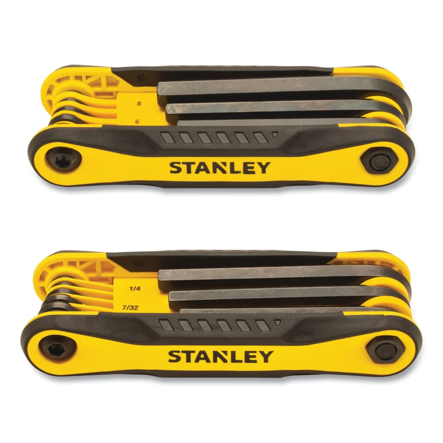 FINAL SALE 2 PK Folding Metric and SAE Hex Key Set, 17 PC